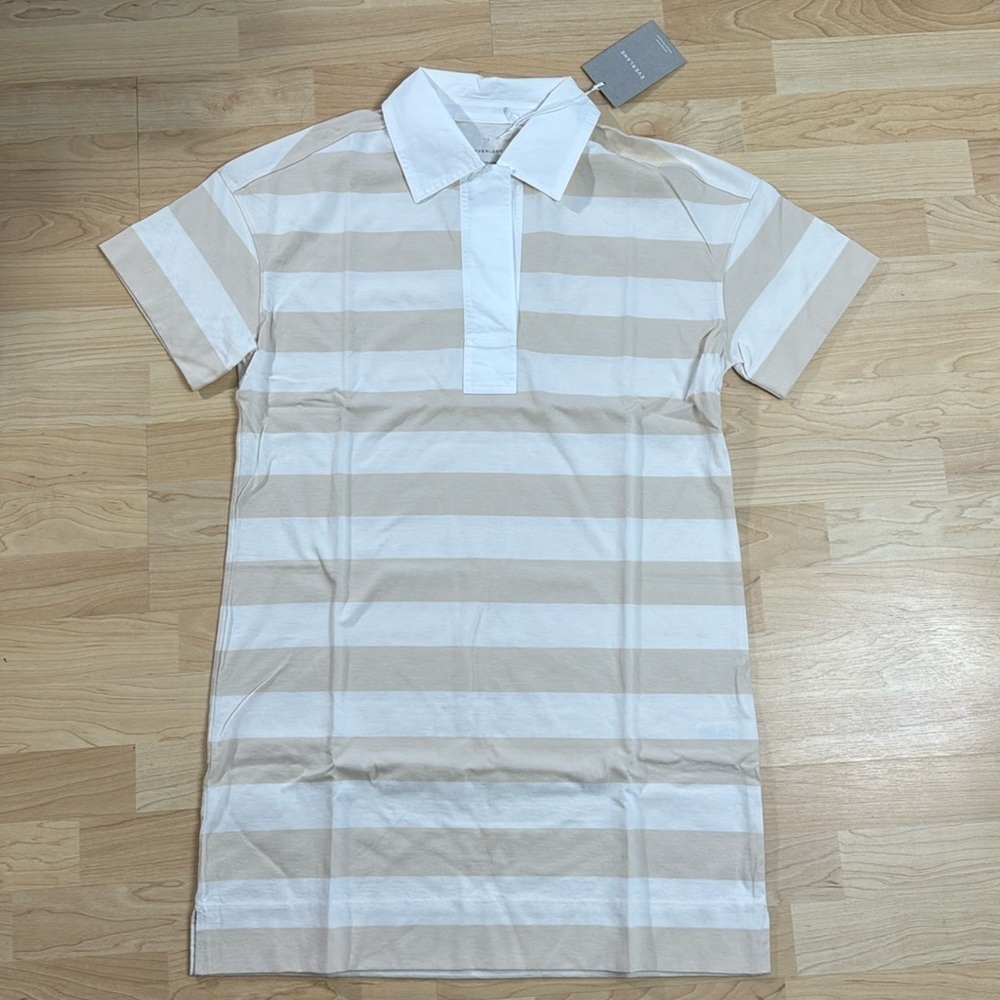 NWT Everlane The Organic Cotton Striped Polo Dress Small - Picture 4 of 11